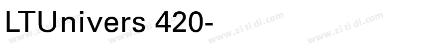 LTUnivers 420字体转换